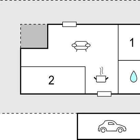 בית נופש Beautiful In With Kitchen